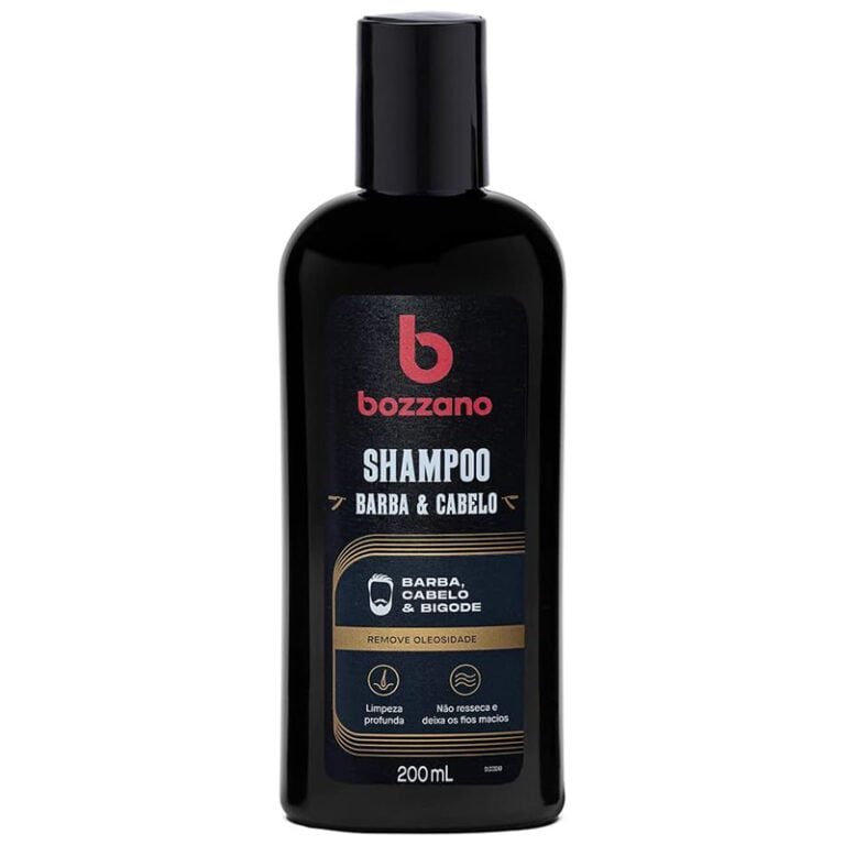 Bozzano Shampoo para barba, cabelo e bigode homens