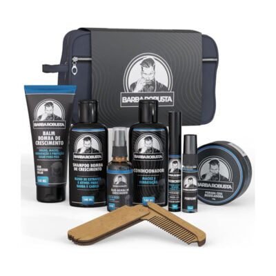 Kit Barba Robusta produtos para cuidados da barba masculino