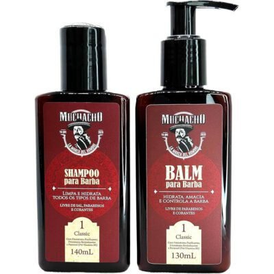 Kit Shampoo para Barba + Balm para Barba cara de macho