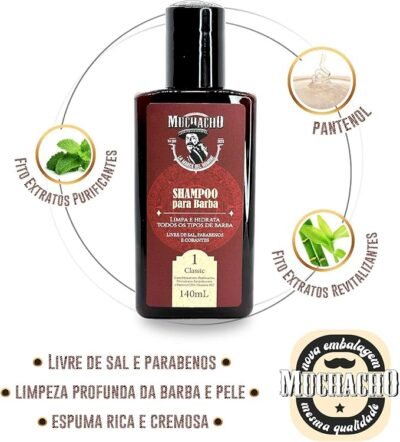 Shampoo Kit Shampoo para Barba + Balm para Barba