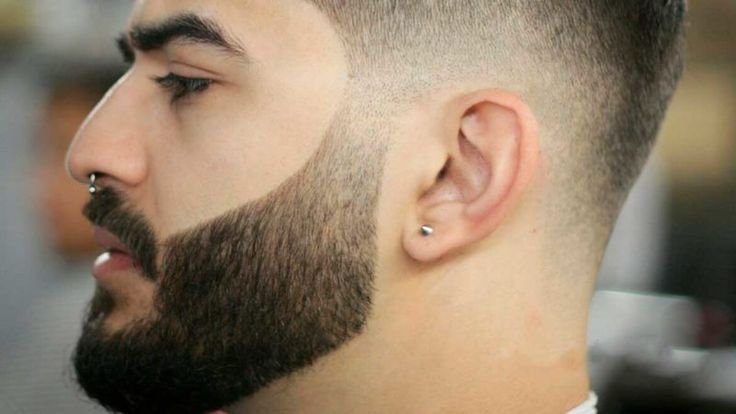 barba masculina degradê