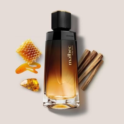 Perfume elegante Malbec Pure Gold Desodorante Colônia 100ml