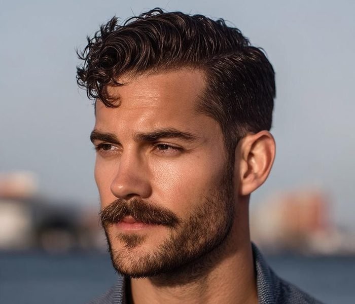 Bigode protagonista (com barba curta)